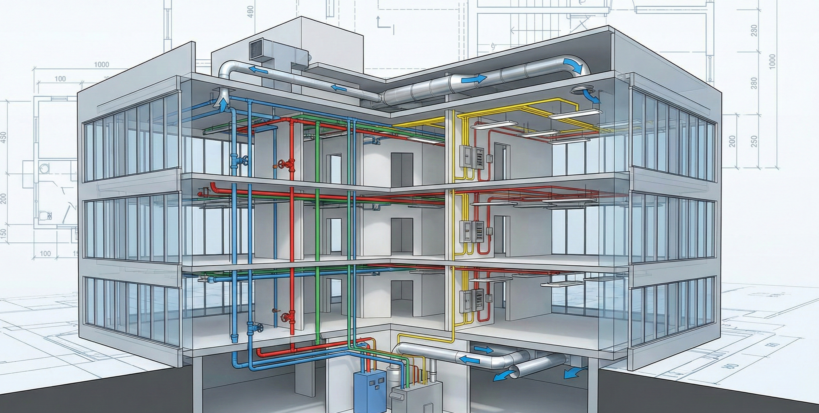 Sistem MEP: Integrasi Mekanikal, Elektrikal, dan Plumbing
